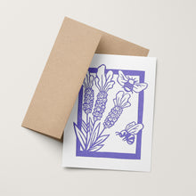 Load image into Gallery viewer, Bees & Lavender Card