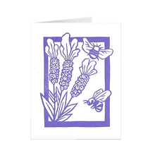 Load image into Gallery viewer, Bees & Lavender Card