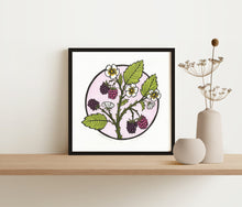 Load image into Gallery viewer, Blackberry Vine Block Print