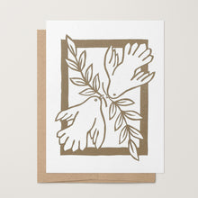 Load image into Gallery viewer, Golden Doves Card