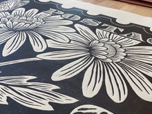 Load image into Gallery viewer, Floral Postage Block Print