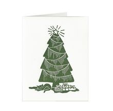 Load image into Gallery viewer, Kitten Christmas Tree Card
