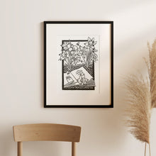 Load image into Gallery viewer, Language of Flowers II Block Print