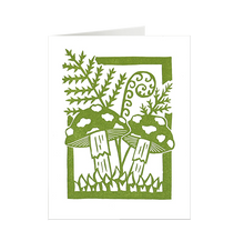 Load image into Gallery viewer, Mushroom & Fern Card