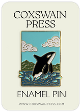 Load image into Gallery viewer, Orca Whale Enamel Pin