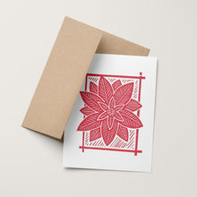 Load image into Gallery viewer, Poinsettia Holiday Card