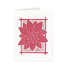 Load image into Gallery viewer, Poinsettia Holiday Card