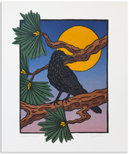 Load image into Gallery viewer, Raven at Dusk Blockprint