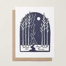 Load image into Gallery viewer, Snowy Night Greeting Card