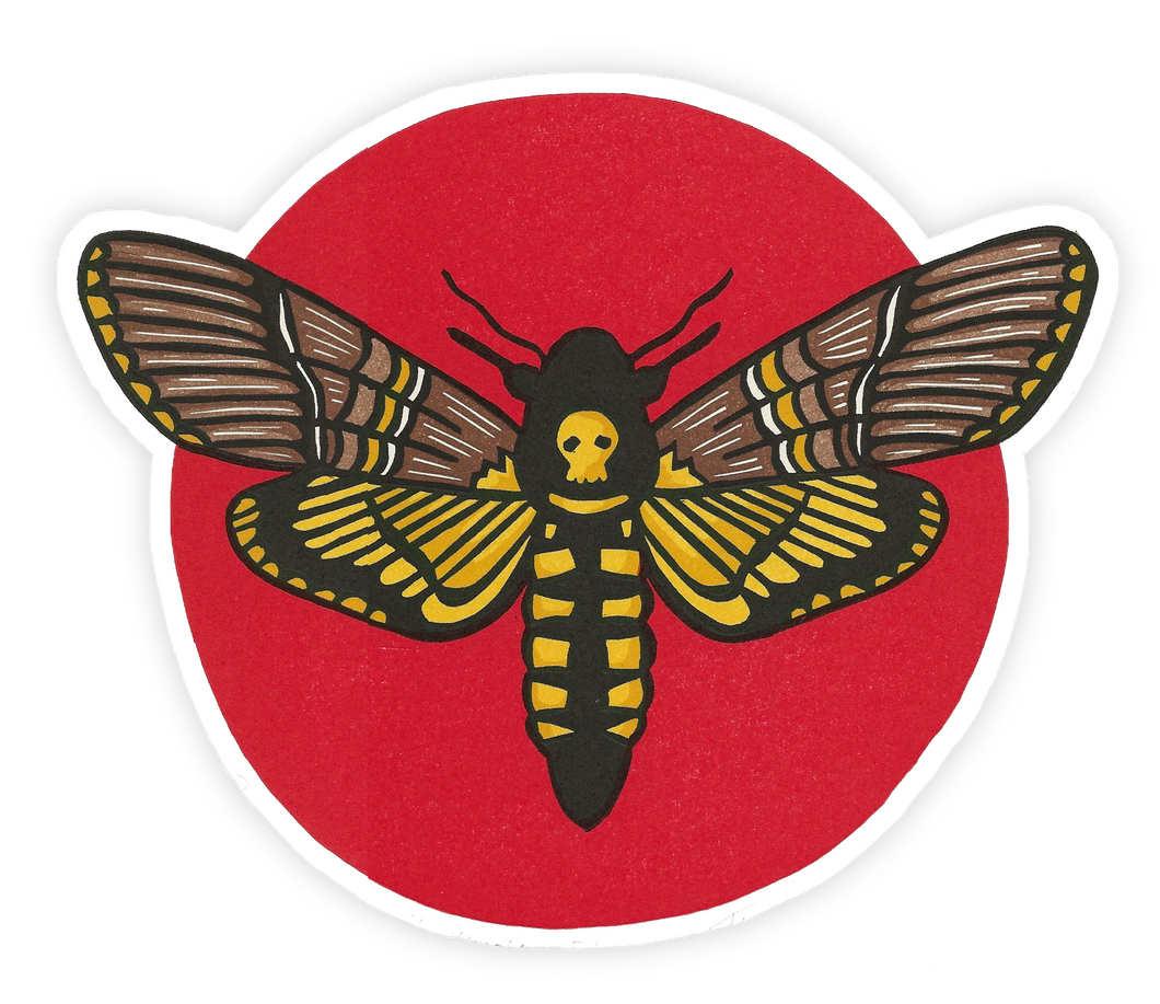 Deaths Head Hawk Moth Sticker