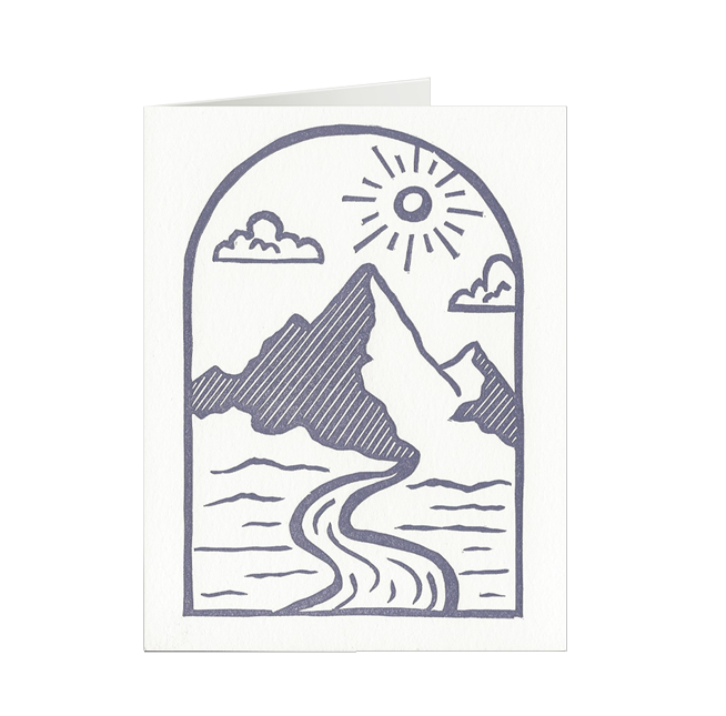 Purple Mountain Greeting Card