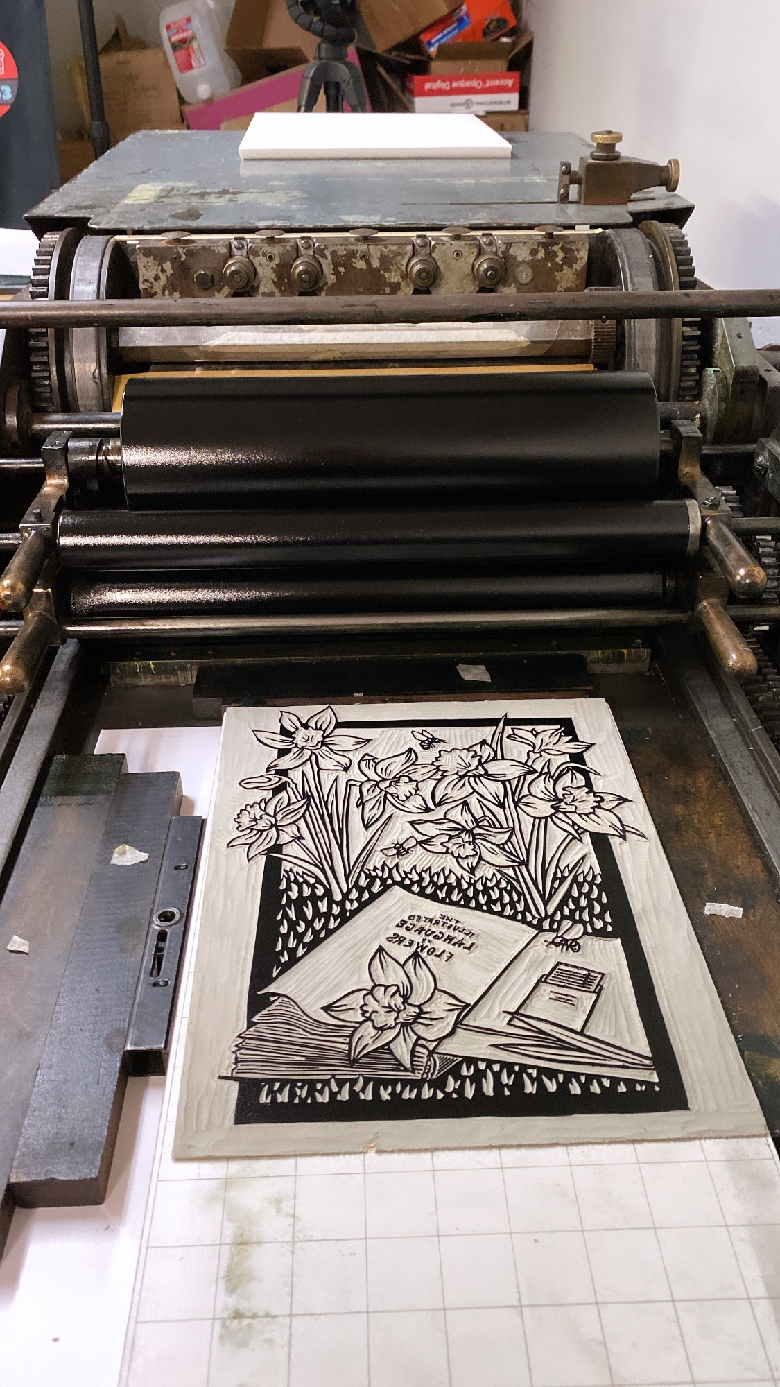 Language of Flowers II Block Print - Coxswain Press
