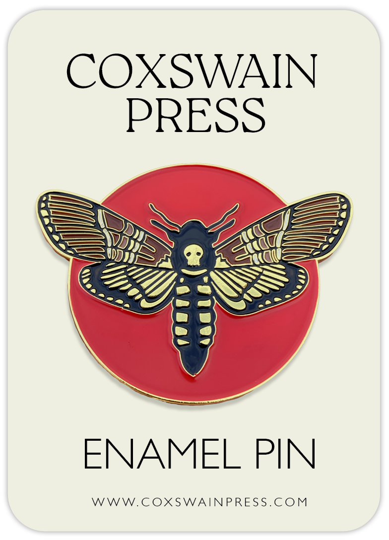thumbnail image 2 of Death's-head Hawkmoth Moth Patch | Occult Patches & Pins 2 of 14