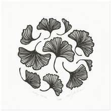 Load image into Gallery viewer, Ginkgo Leaves Block Print
