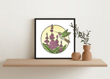 Load image into Gallery viewer, Hummingbird &amp; Foxglove
