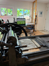Load image into Gallery viewer, Hydrangea &amp; Butterflies Blockprint
