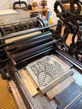 Load image into Gallery viewer, Hydrangea &amp; Butterflies Blockprint
