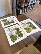 Load image into Gallery viewer, Hydrangea &amp; Butterflies Blockprint
