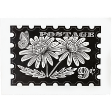 Load image into Gallery viewer, Floral Postage Block Print
