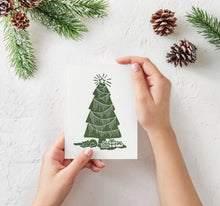 Load image into Gallery viewer, Kitten Christmas Tree Card
