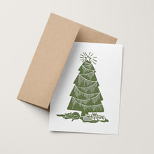 Load image into Gallery viewer, Kitten Christmas Tree Card
