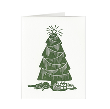 Load image into Gallery viewer, Kitten Christmas Tree Card
