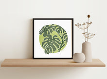 Load image into Gallery viewer, Monstera Leaf - Green Block Print
