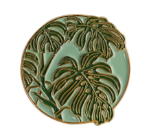 Load image into Gallery viewer, Monstera Leaf Enamel Pin
