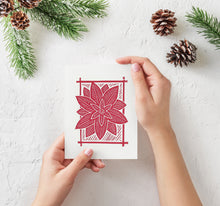Load image into Gallery viewer, Poinsettia Holiday Card
