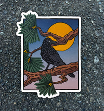 Load image into Gallery viewer, Raven at Dusk Vinyl Sticker
