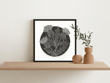 Load image into Gallery viewer, Scottish Thistle Block Print
