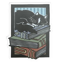 Load image into Gallery viewer, Sleepy Kitty Vinyl Sticker
