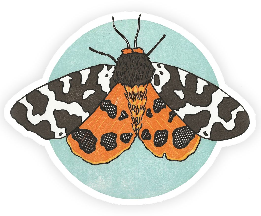 Tiger Moth Sticker