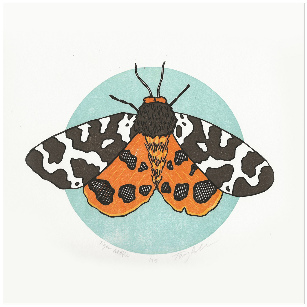 Tiger Moth Block Print