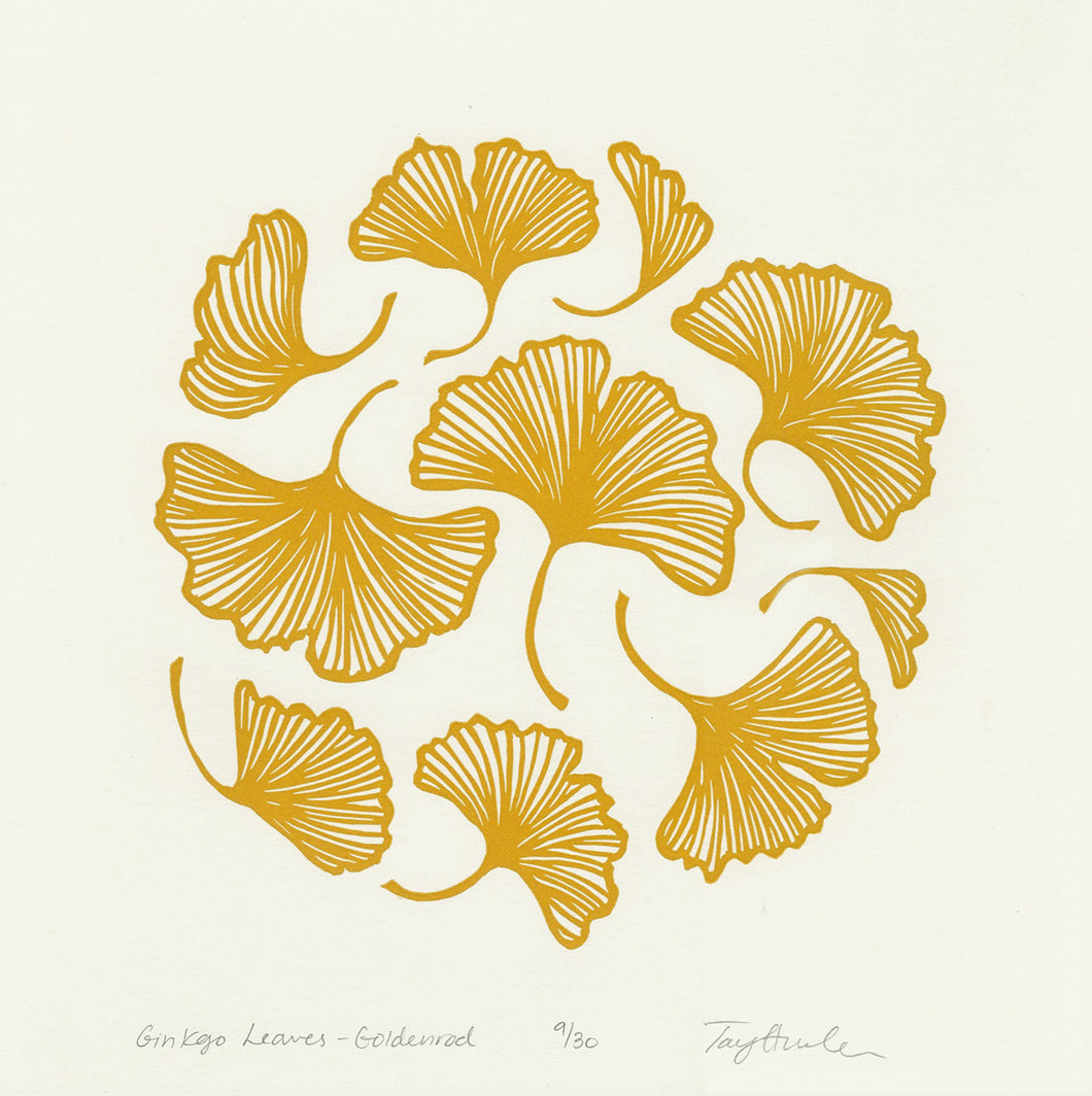 Ginkgo Leaves - Goldenrod