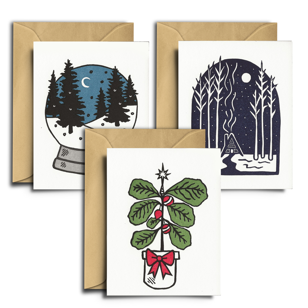 Holly Jolly Holiday Card Set