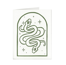 Load image into Gallery viewer, Twin Snakes Greeting Card
